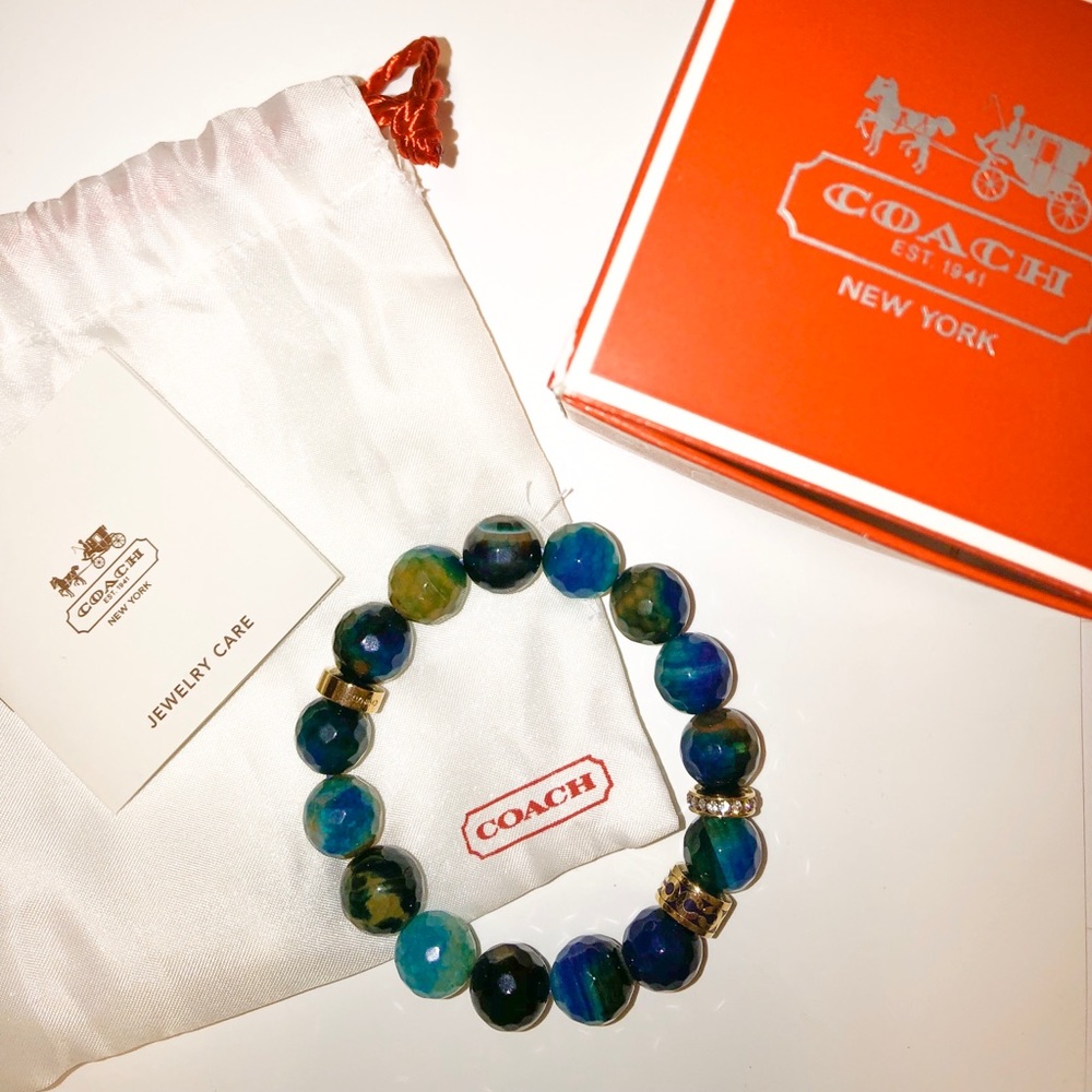 Coach bracelet, sea blue sea green